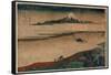 Bushu Tamagawa-Katsushika Hokusai-Framed Stretched Canvas