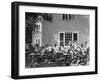 Busiest Hostess Lina McCarroll, Having 15 Visitors over the Weekend-Lisa Larsen-Framed Photographic Print