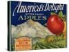 Business Americana Food; Fruit Crate Labels, Columbia Basin Orchards-null-Stretched Canvas