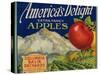 Business Americana Food; Fruit Crate Labels, Columbia Basin Orchards-null-Stretched Canvas