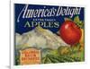 Business Americana Food; Fruit Crate Labels, Columbia Basin Orchards-null-Framed Art Print