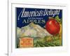 Business Americana Food; Fruit Crate Labels, Columbia Basin Orchards-null-Framed Art Print