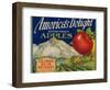 Business Americana Food; Fruit Crate Labels, Columbia Basin Orchards-null-Framed Art Print