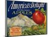 Business Americana Food; Fruit Crate Labels, Columbia Basin Orchards-null-Mounted Art Print