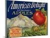 Business Americana Food; Fruit Crate Labels, Columbia Basin Orchards-null-Mounted Art Print