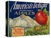 Business Americana Food; Fruit Crate Labels, Columbia Basin Orchards-null-Stretched Canvas