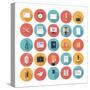 Business and Office Flat Icons Set-bloomua-Stretched Canvas