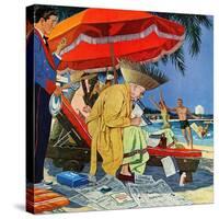 "Business at the Beach," January 23, 1960-James Williamson-Stretched Canvas