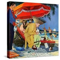 "Business at the Beach," January 23, 1960-James Williamson-Stretched Canvas