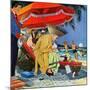 "Business at the Beach," January 23, 1960-James Williamson-Mounted Giclee Print