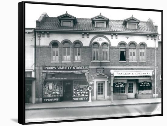 Business Block on South Union Avenue, Tacoma, WA, 1927-Marvin Boland-Framed Stretched Canvas