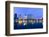 Business Buildings Area and Office, Cityscape at Twilight Panorama-ceazars-Framed Photographic Print