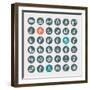 Business Concept Icons-PureSolution-Framed Art Print