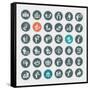 Business Concept Icons-PureSolution-Framed Stretched Canvas