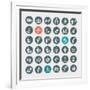 Business Concept Icons-PureSolution-Framed Art Print