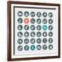 Business Concept Icons-PureSolution-Framed Art Print