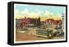 Business District, Ft. Collins, Colorado-null-Framed Stretched Canvas