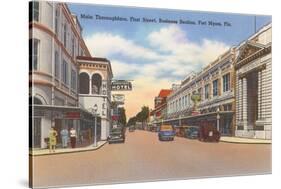 Business District, Ft. Myers, Florida-null-Stretched Canvas