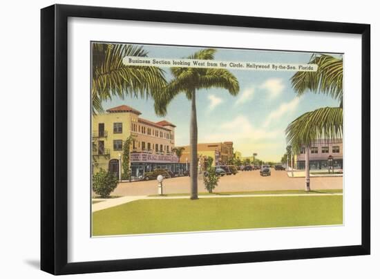 Business District, Hollywood, Florida-null-Framed Art Print