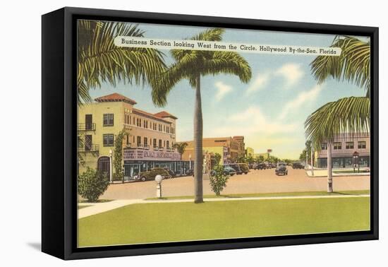 Business District, Hollywood, Florida-null-Framed Stretched Canvas