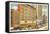 Business District of Utica, New York-null-Framed Stretched Canvas