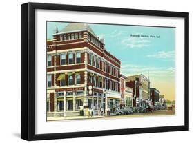 Business District, Peru-null-Framed Art Print