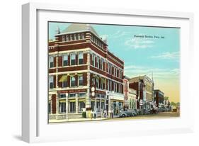 Business District, Peru-null-Framed Art Print