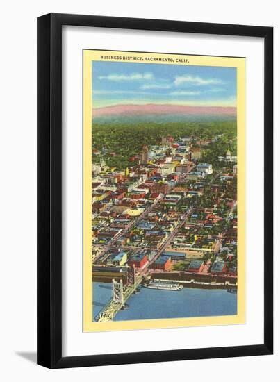 Business District, Sacramento-null-Framed Art Print