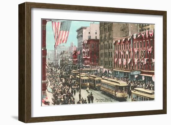 Business District, Syracuse, New York-null-Framed Art Print