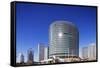 Business District, Yokohama, Honshu, Japan, Asia-Christian Kober-Framed Stretched Canvas