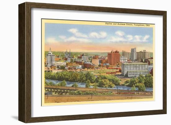 Business District, Youngstown, Ohio-null-Framed Art Print
