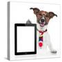 Business Dog Tablet Pc Ebook-Javier Brosch-Stretched Canvas