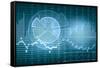 Business Graph with Arrow Showing Profits and Gains-Sergey Nivens-Framed Stretched Canvas