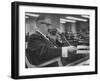 Business Man Dictating-null-Framed Photographic Print