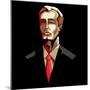 Business Man in Pop Art Style-vectomart-Mounted Premium Giclee Print