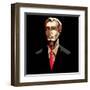 Business Man in Pop Art Style-vectomart-Framed Art Print