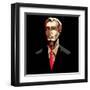 Business Man in Pop Art Style-vectomart-Framed Art Print