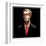 Business Man in Pop Art Style-vectomart-Framed Art Print