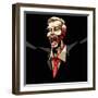 Business Man in Pop Art Style-vectomart-Framed Art Print