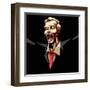 Business Man in Pop Art Style-vectomart-Framed Art Print