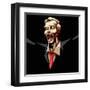 Business Man in Pop Art Style-vectomart-Framed Art Print