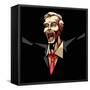 Business Man in Pop Art Style-vectomart-Framed Stretched Canvas