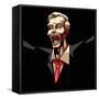 Business Man in Pop Art Style-vectomart-Framed Stretched Canvas