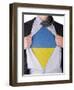 Business Man With Ukrainian Flag T-Shirt-IJdema-Framed Art Print