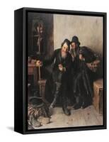 Business Secret-Isidor Kaufmann-Framed Stretched Canvas