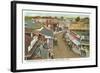 Business Section, Ocean Beach, New London, Connecticut-null-Framed Art Print