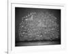 Business Sketch Ideas Against Dark Wall Background-Sergey Nivens-Framed Art Print