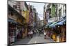 Business Street in Danshui, Suburb of Taipei, Taiwan, Asia-Michael Runkel-Mounted Photographic Print