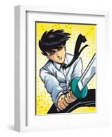 Business Warrior-Harry Briggs-Framed Giclee Print