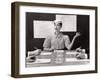 Business Woman Wearing Fashion That Gives Wide Shoulder Look-Nina Leen-Framed Photographic Print